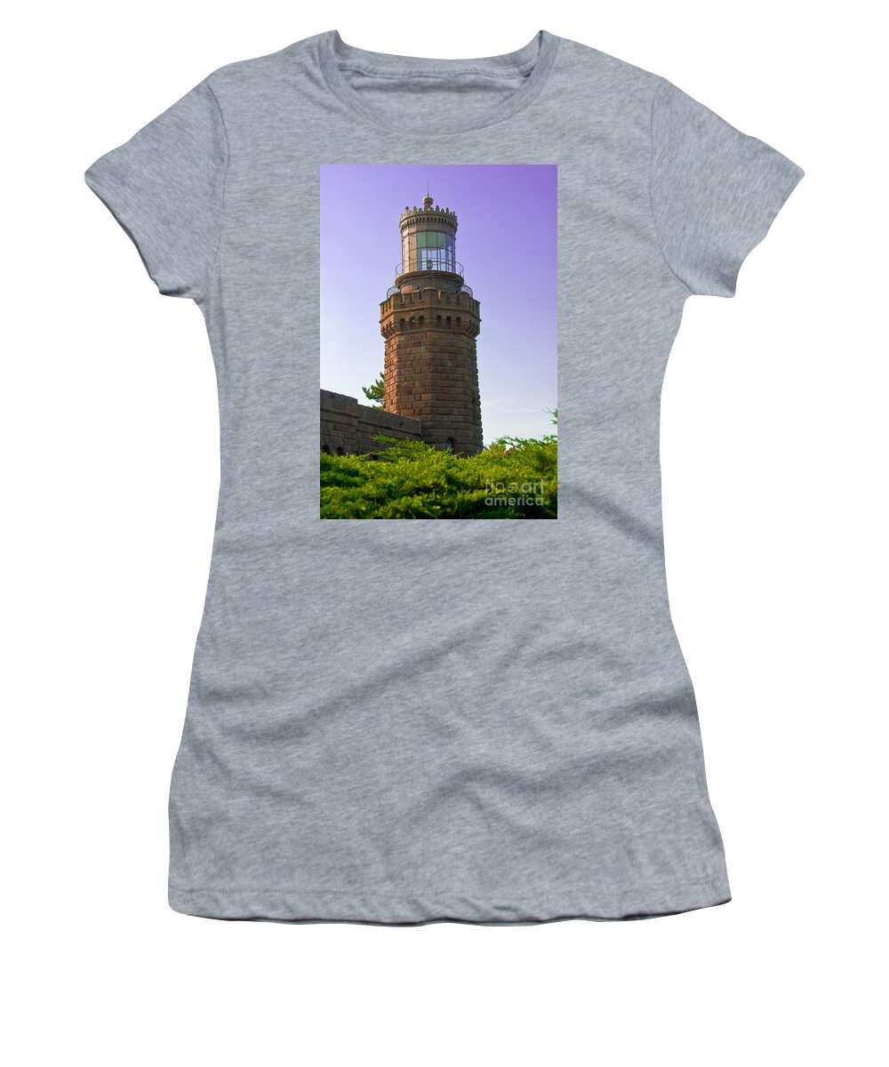 Lighthouses Women's T-Shirt featuring the photograph Navesink Twin Lights Lighthouse by Anthony Sacco