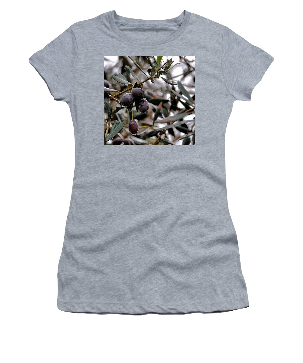 Israel Women's T-Shirt featuring the photograph Nazareth Olives Israel by Mark Fuller