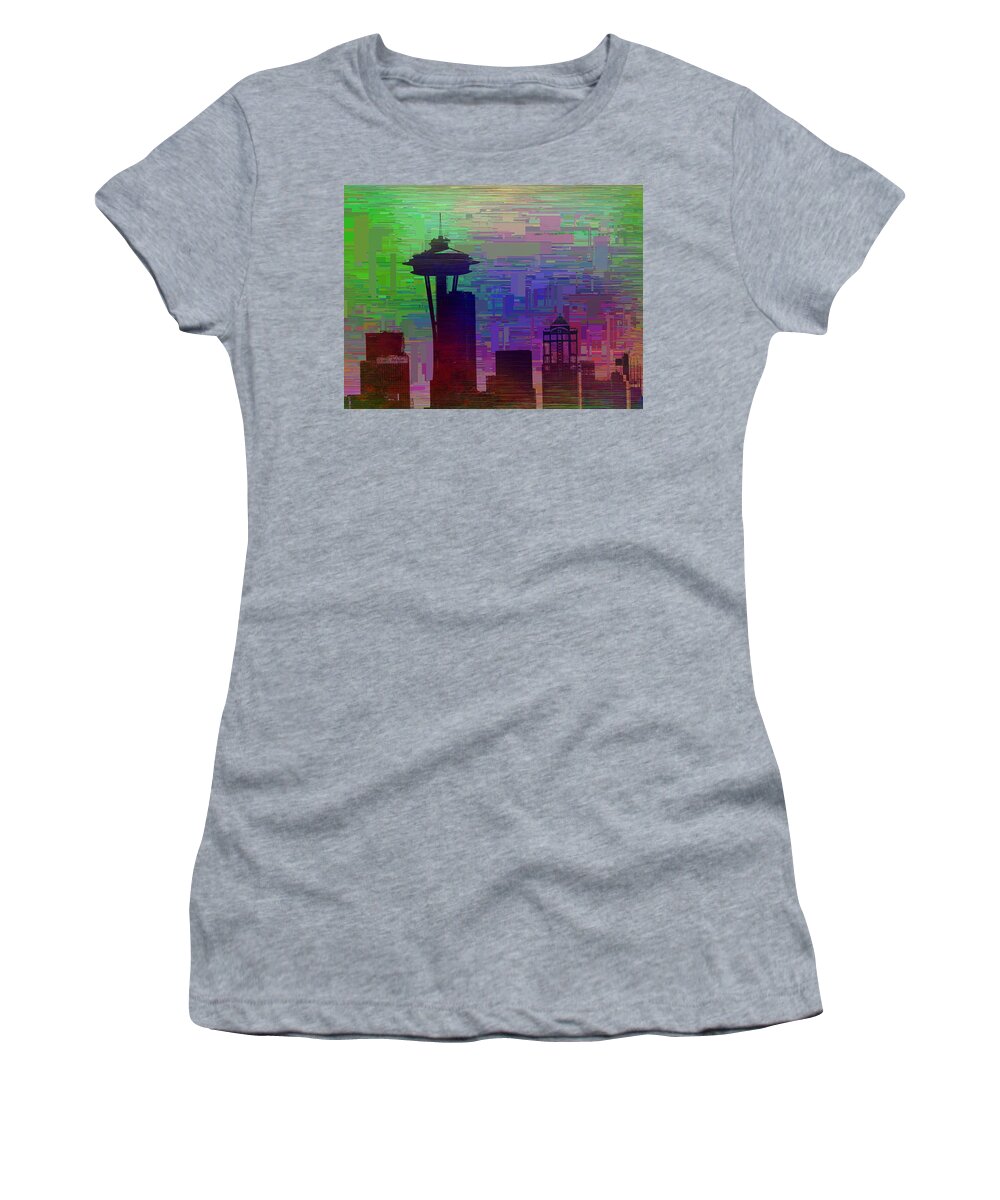Needle Women's T-Shirt featuring the digital art Needle Cubed 2 by Tim Allen