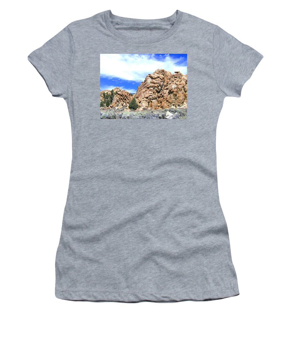 Nevada Rock Formations 2 Women's T-Shirt featuring the photograph Nevada Rock Formations 2 by Will Borden