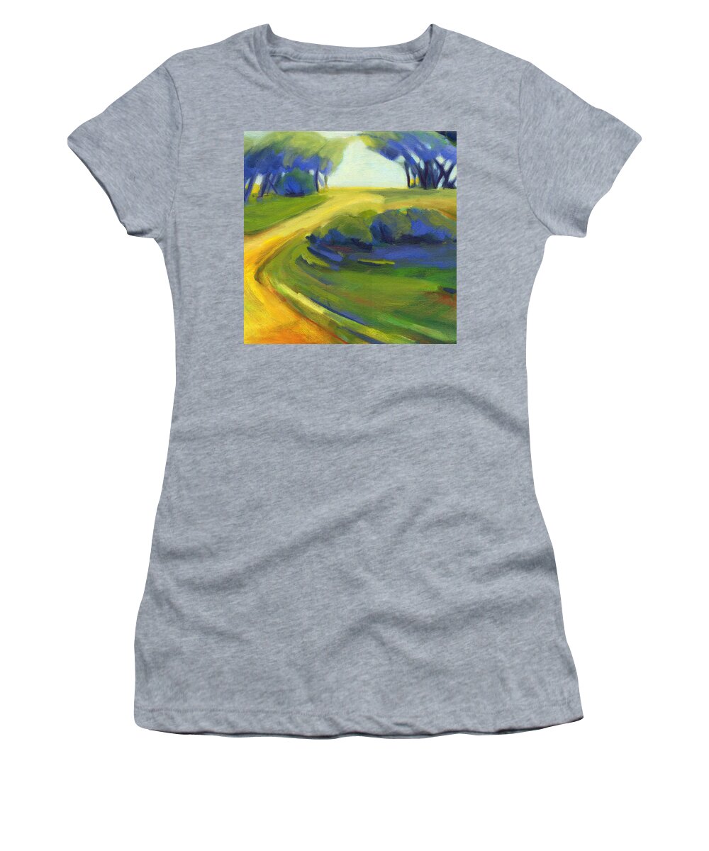 California Women's T-Shirt featuring the painting New Beginning 1 by Konnie Kim