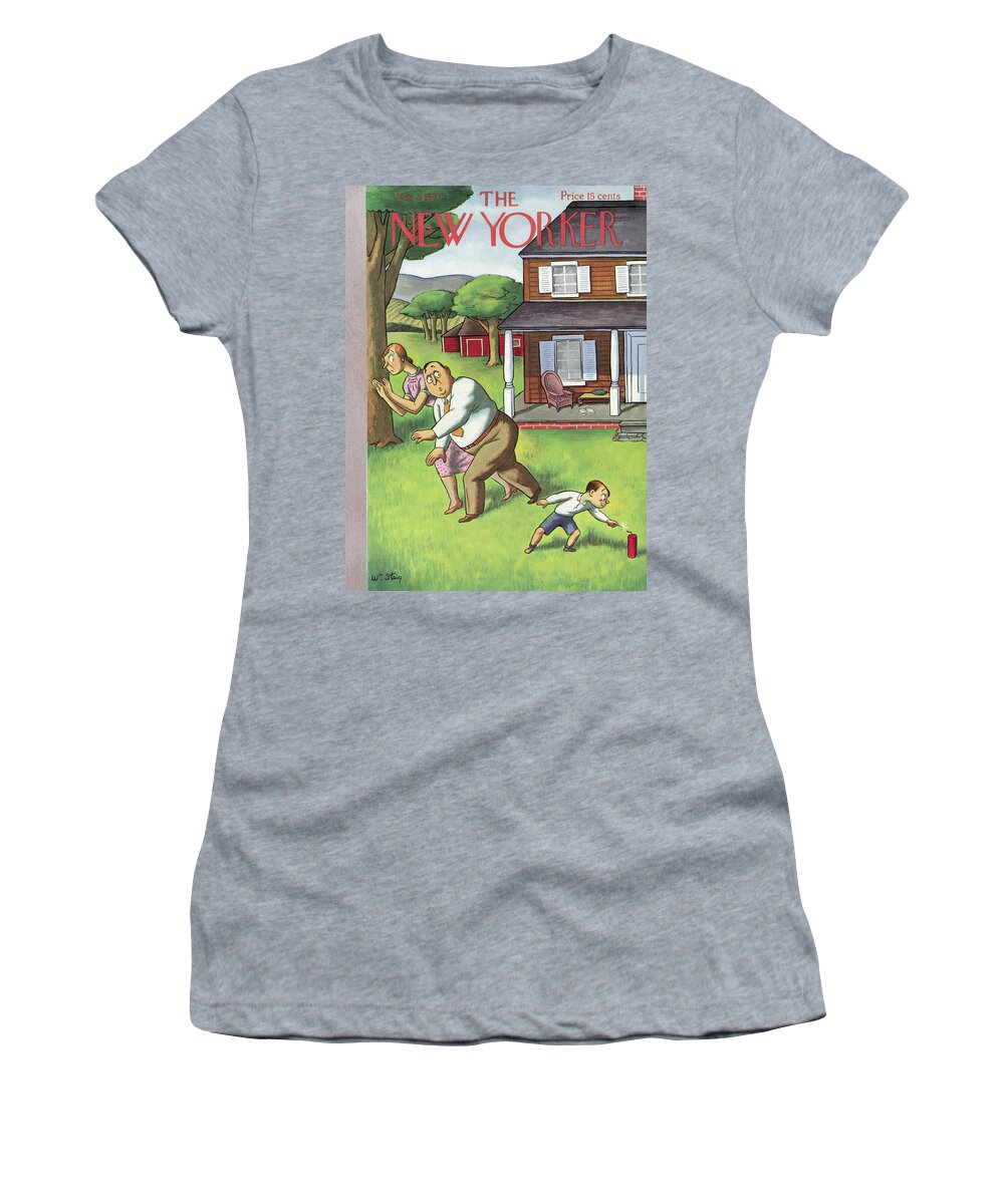 Children Women's T-Shirt featuring the painting New Yorker July 3, 1937 by William Steig