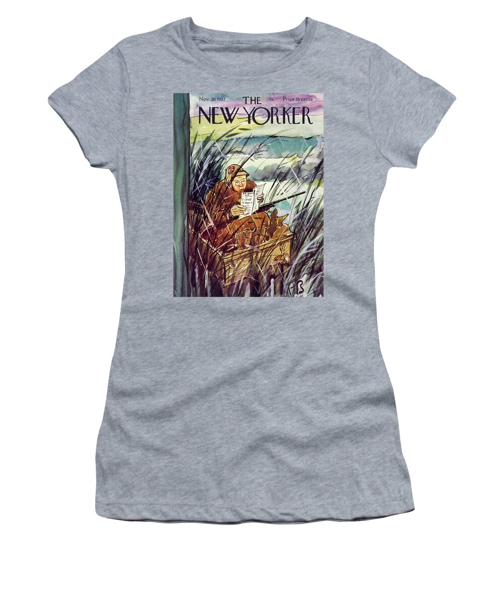 Sport Women's T-Shirt featuring the painting New Yorker November 20 1937 by Perry Barlow