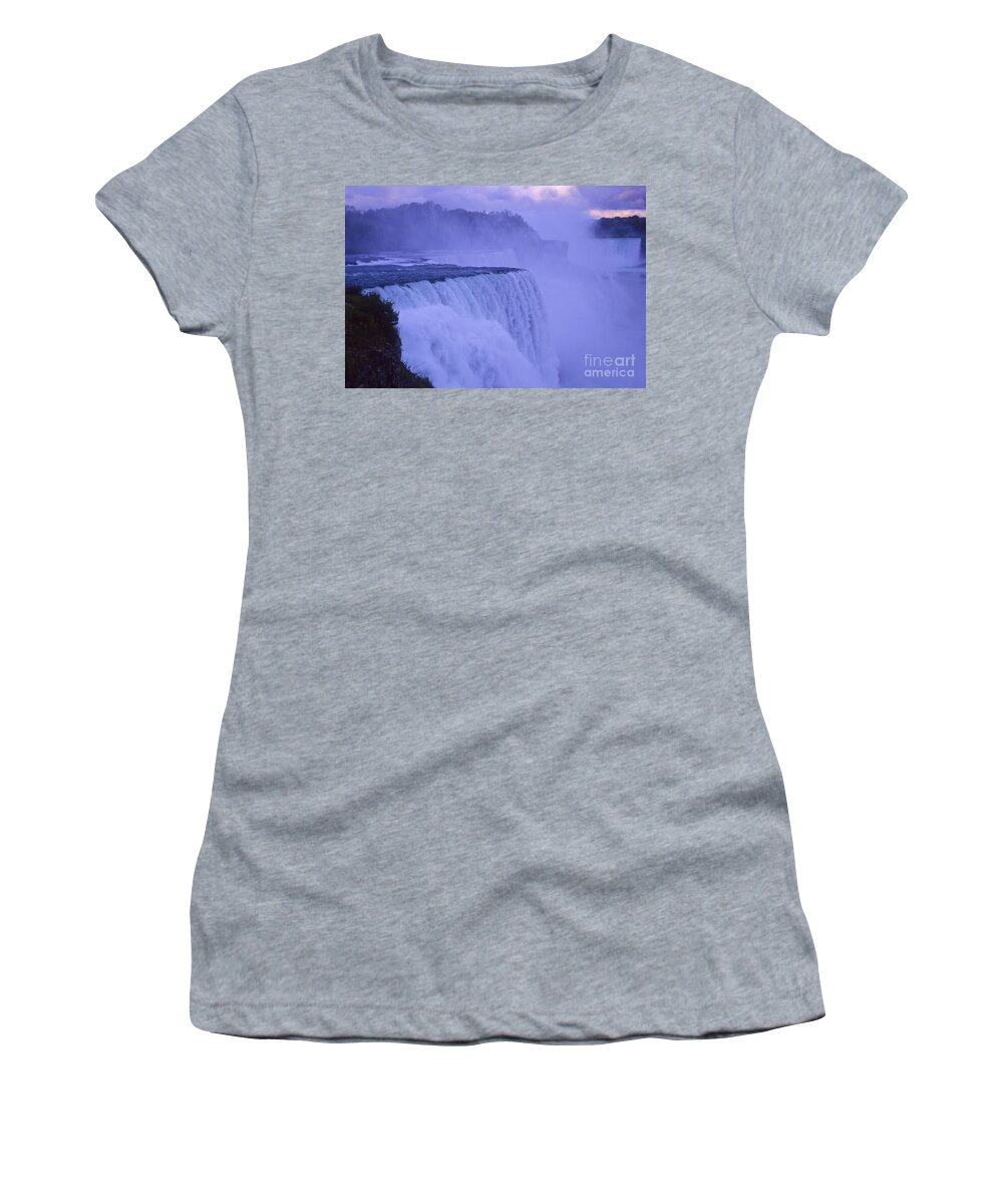 Nature Women's T-Shirt featuring the photograph Niagara Falls by Ellen Thane