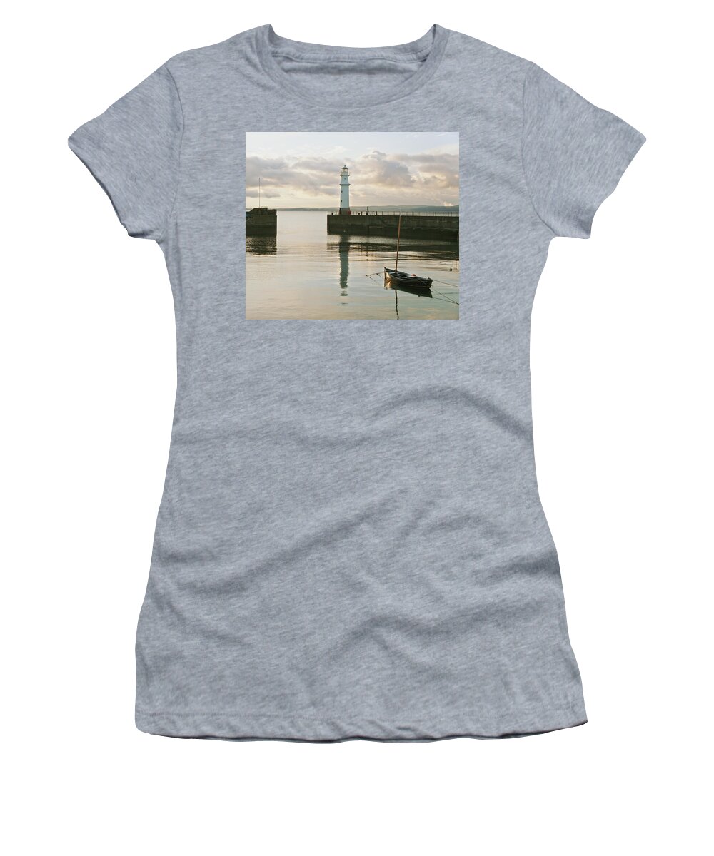 New Heaven Lighthouse Women's T-Shirt featuring the photograph Night is coming by Elena Perelman