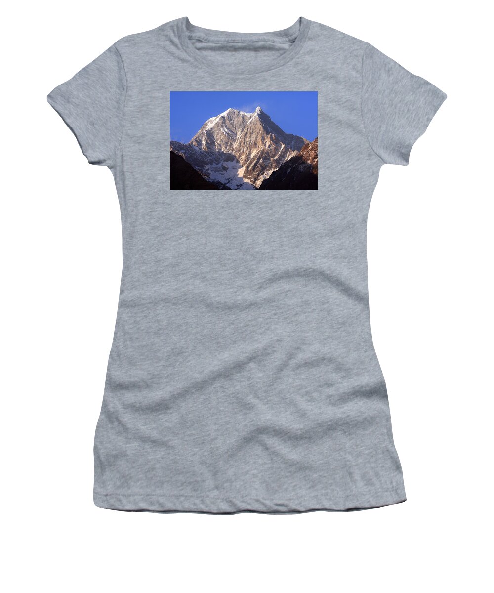 Nepal Women's T-Shirt featuring the photograph Nilgiri South 6839m by Aidan Moran