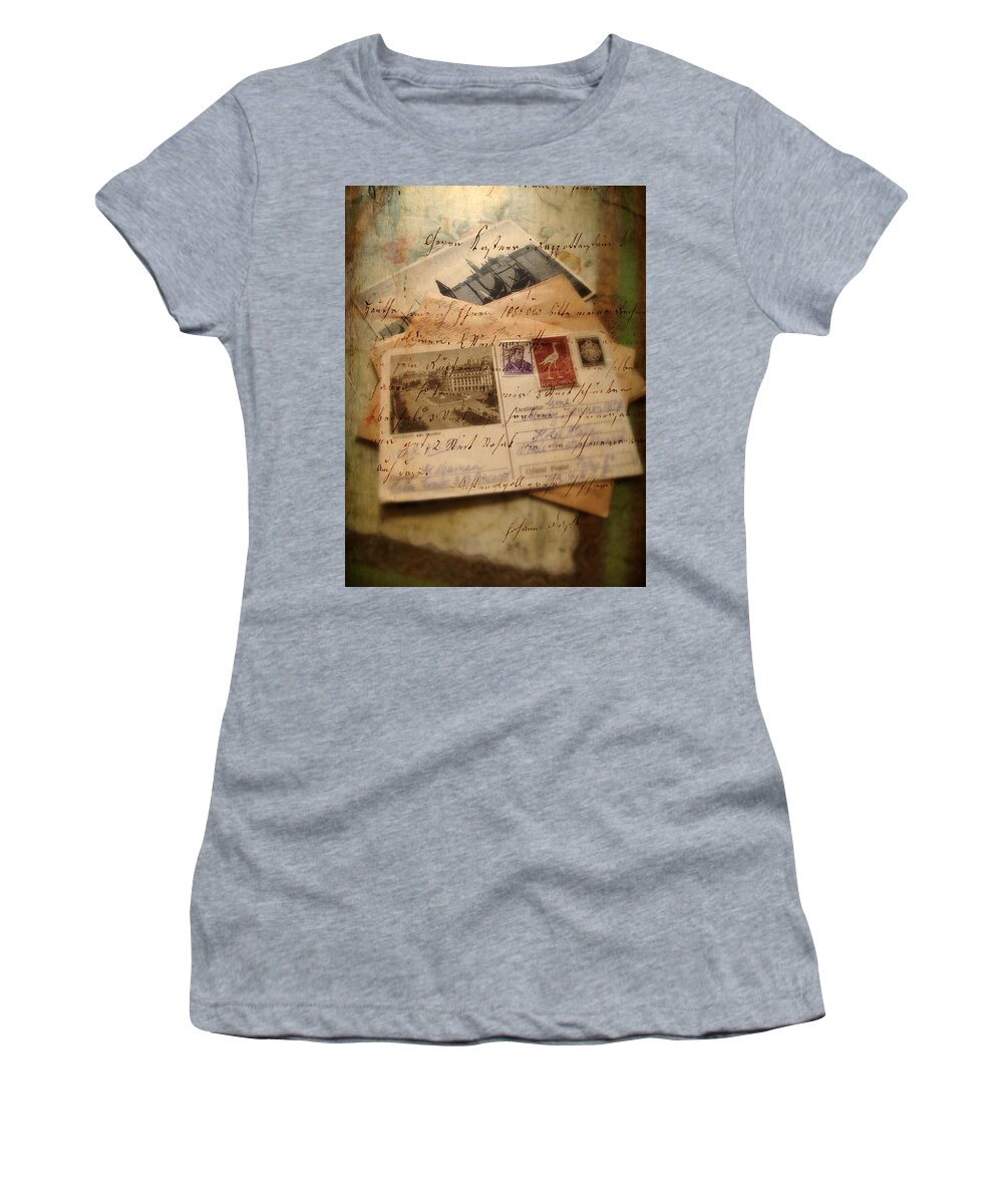 Letters Women's T-Shirt featuring the photograph Nostalgia by Jessica Jenney