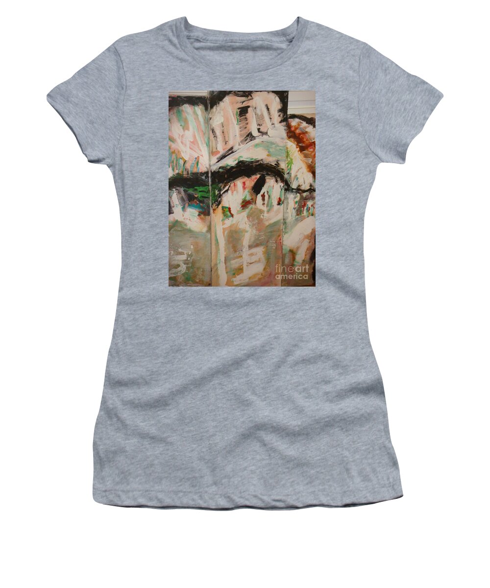 Time Women's T-Shirt featuring the painting Nostalgies Of Venice by Fereshteh Stoecklein