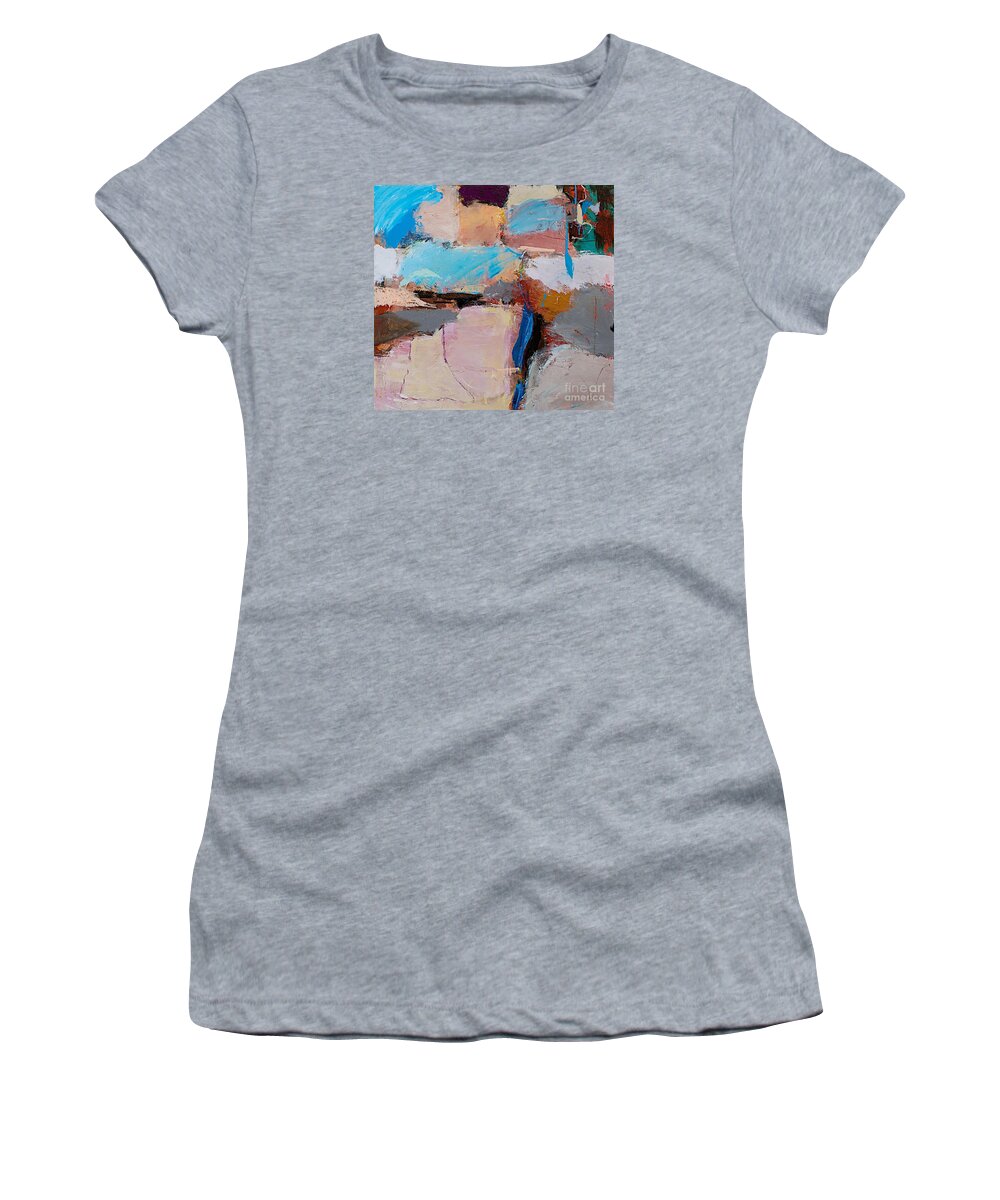 Landscape Women's T-Shirt featuring the painting Nothing of Everything by Allan P Friedlander