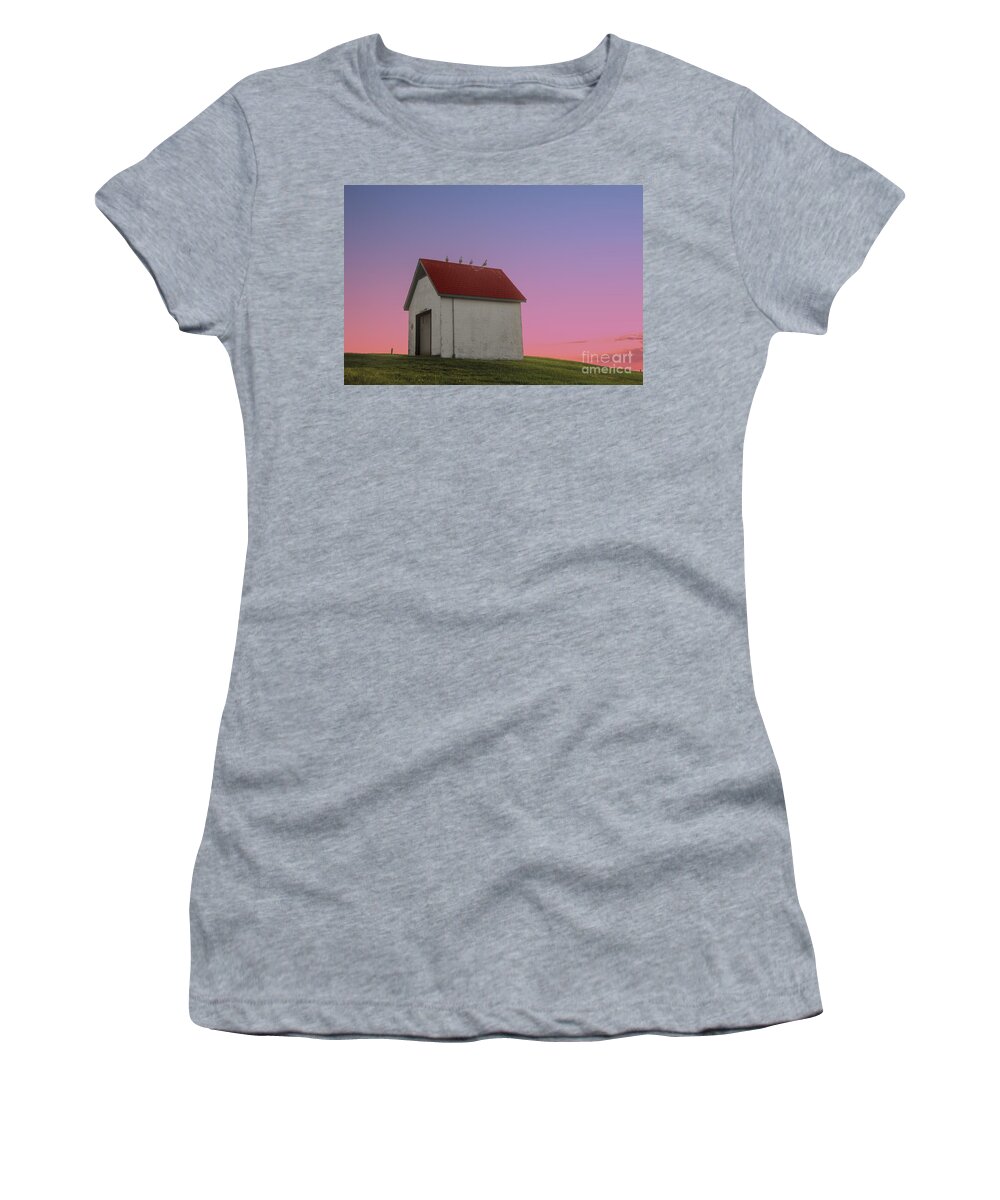 National Register Of Historic Places Women's T-Shirt featuring the photograph Oil House by Juli Scalzi