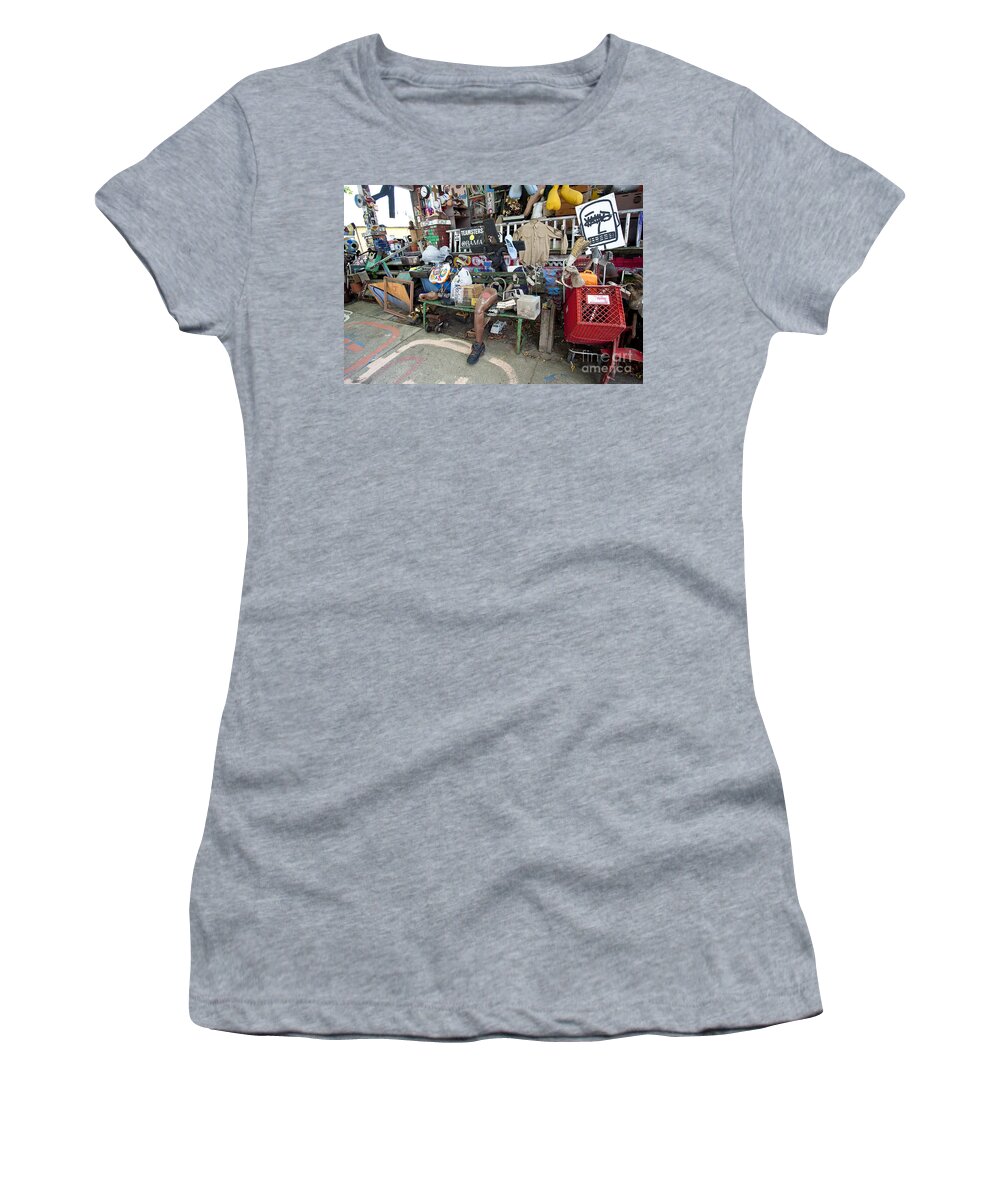 Heidelberg Project Women's T-Shirt featuring the photograph OJ House Detail 2 by Steven Dunn