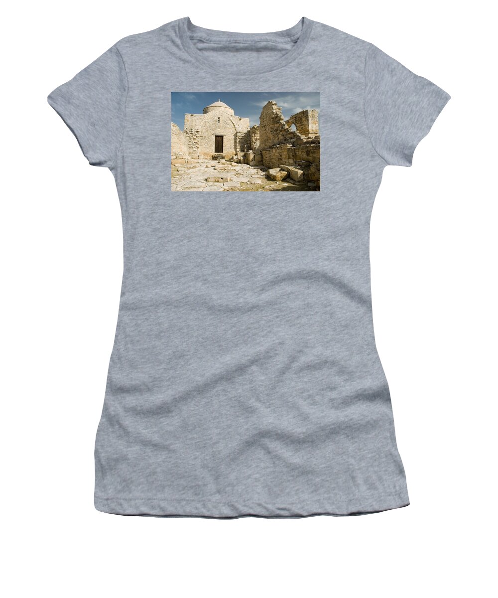 Cyprus Women's T-Shirt featuring the photograph Old Church Anogyra by Jeremy Voisey