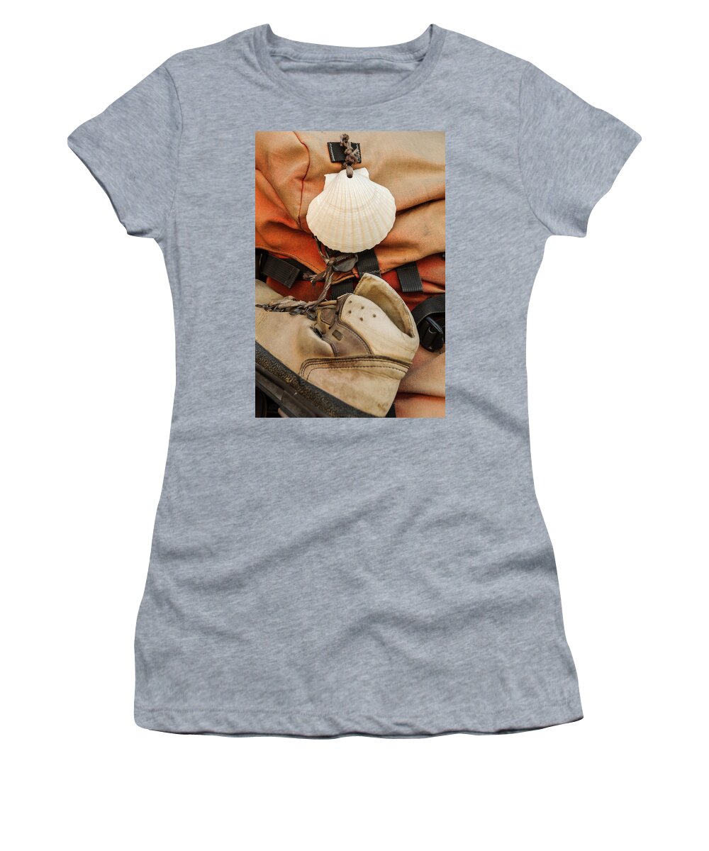 Shell Women's T-Shirt featuring the photograph On the Camino de Santiago by Dutourdumonde Photography