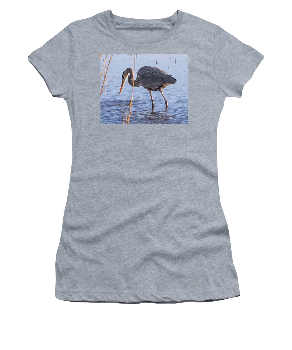 Great Women's T-Shirt featuring the photograph One bite at a time by Allan Levin