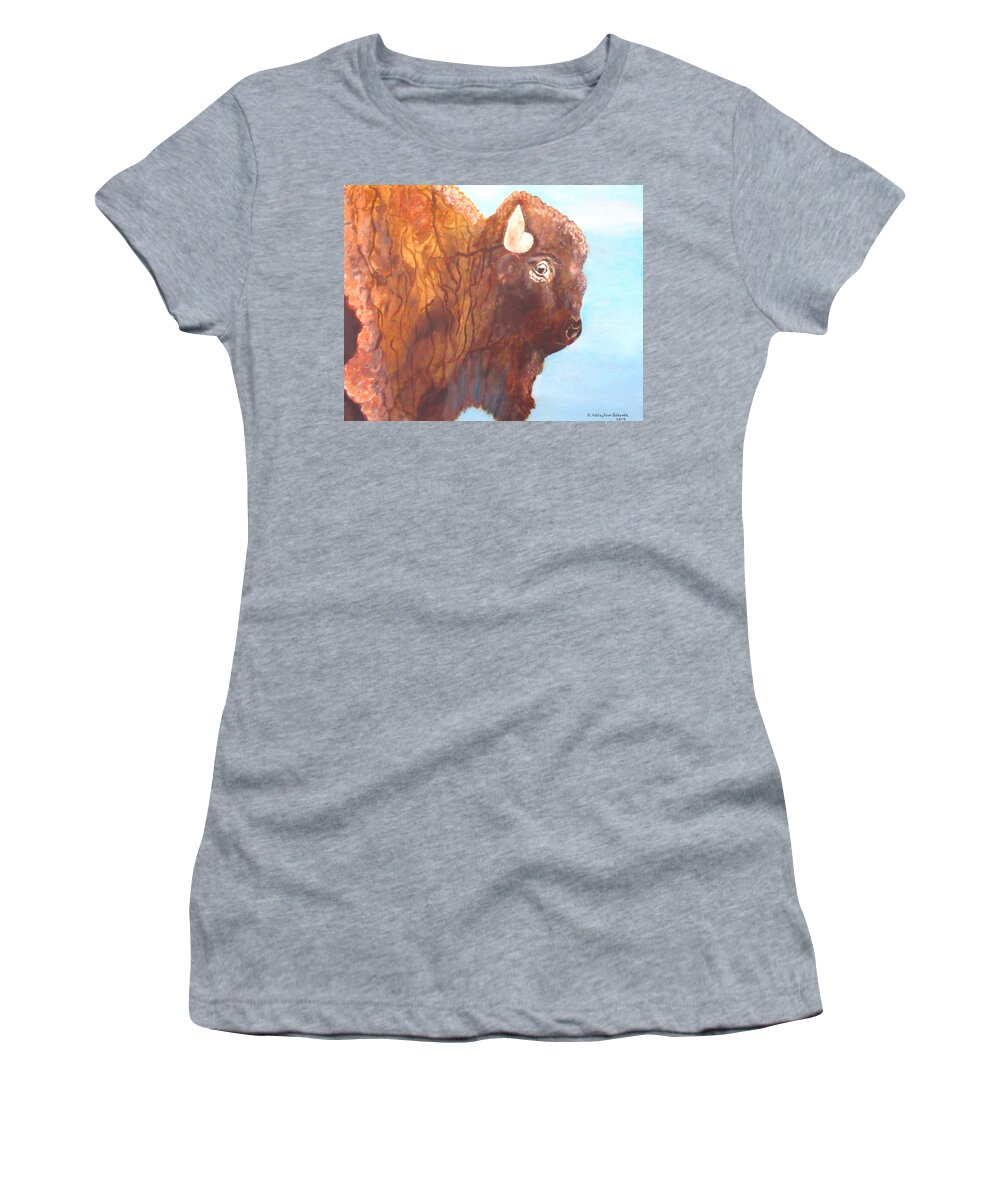 Art Women's T-Shirt featuring the painting One Of The Mighty Few by Ashley Goforth