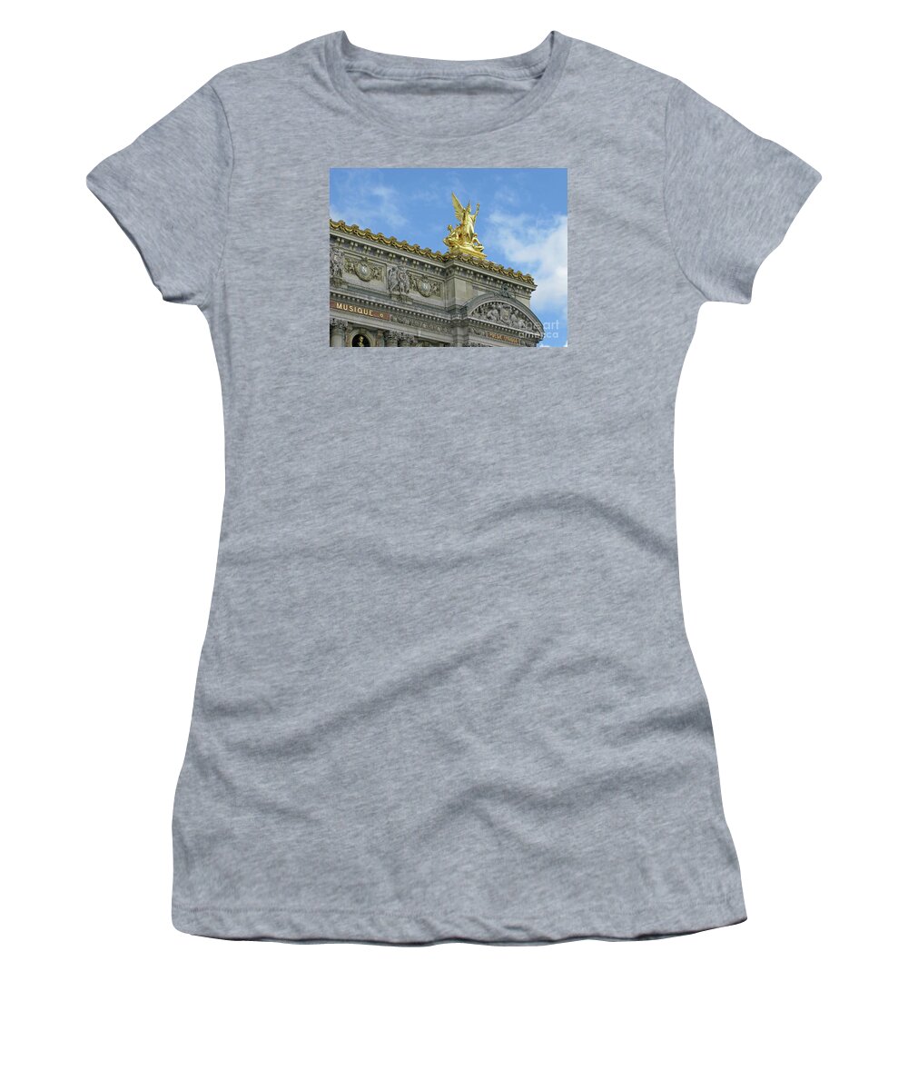 Paris Women's T-Shirt featuring the photograph Opera Garnier by Ann Horn