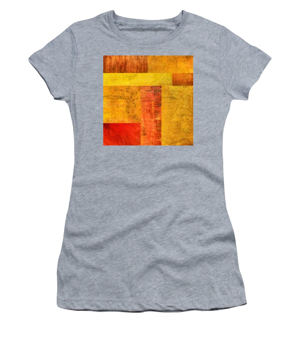 Orande Women's T-Shirt featuring the painting Orange Study No. 1 by Michelle Calkins
