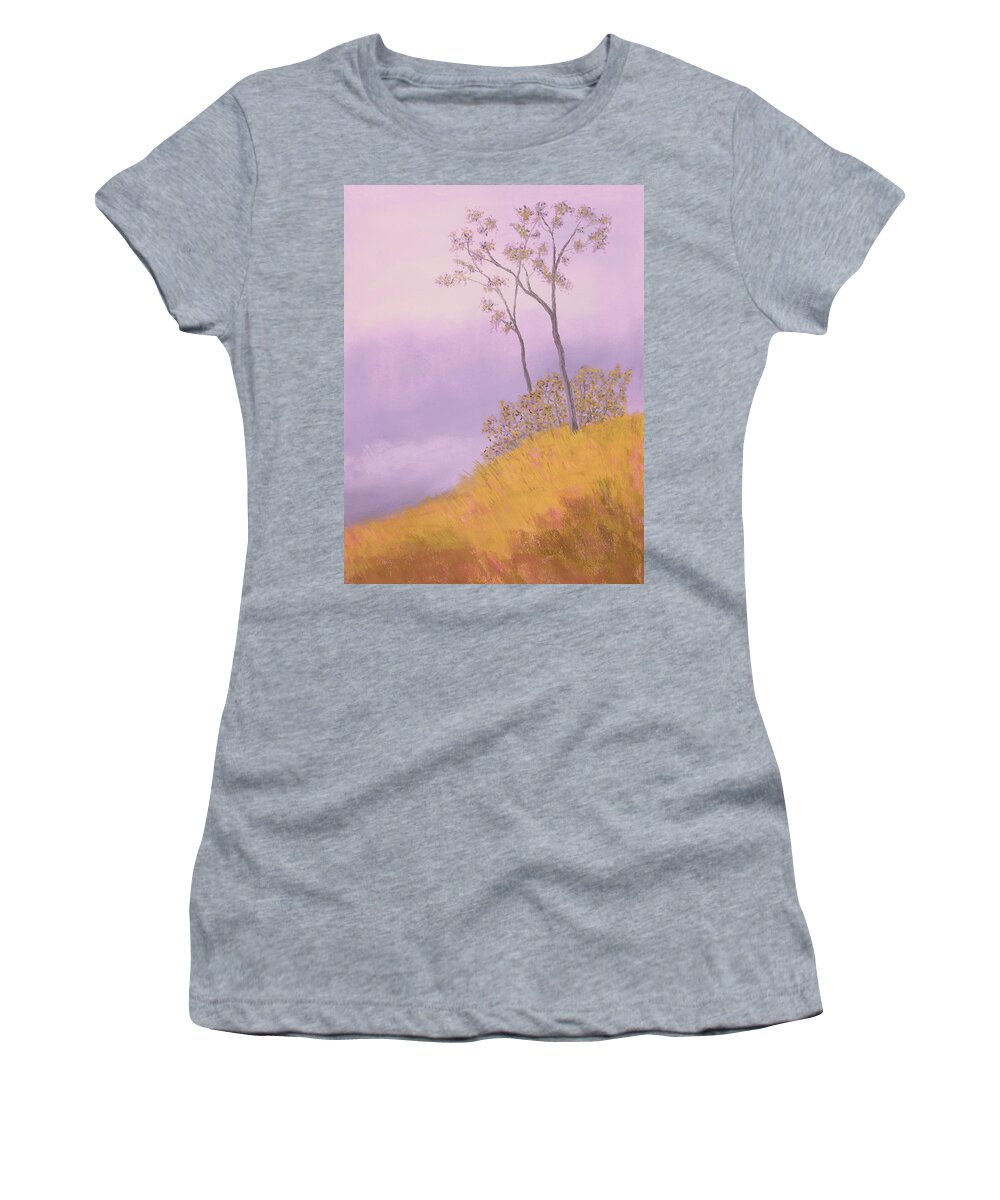 Ozarks Women's T-Shirt featuring the painting Ozark Glade by Garry McMichael