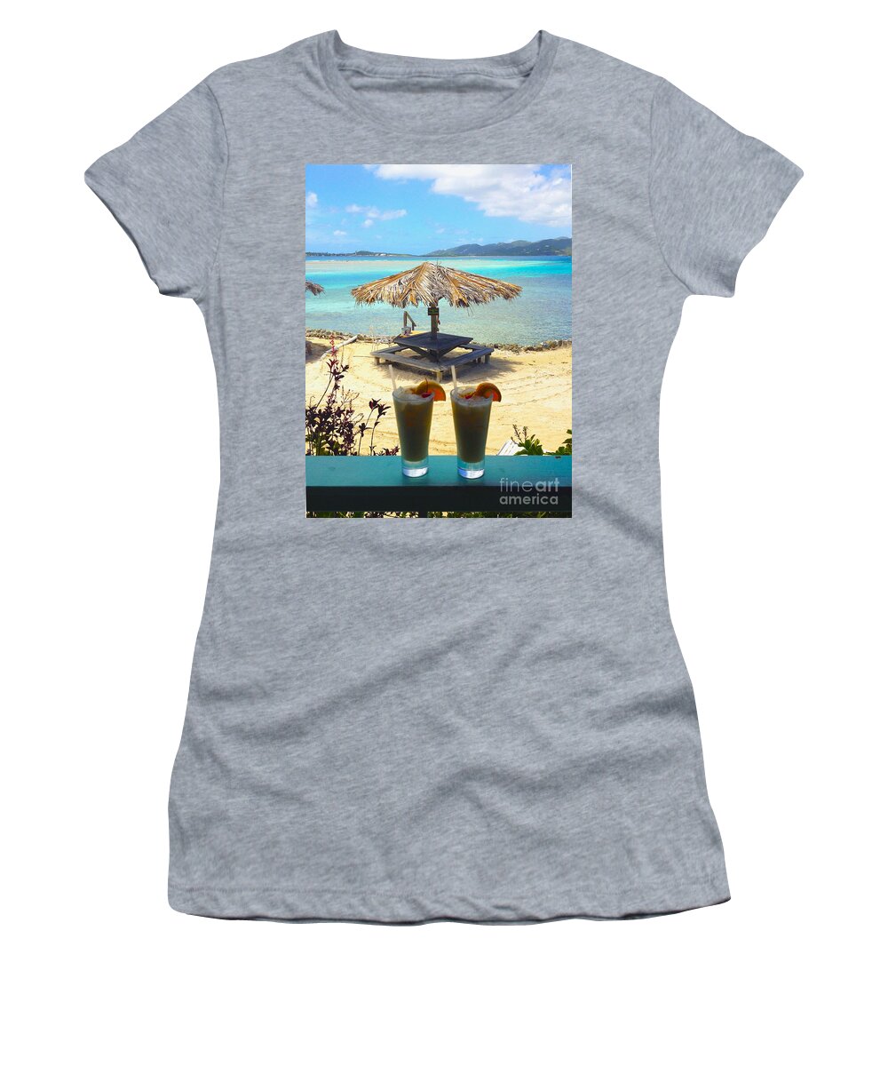Baths Women's T-Shirt featuring the photograph Painkillers by Carey Chen