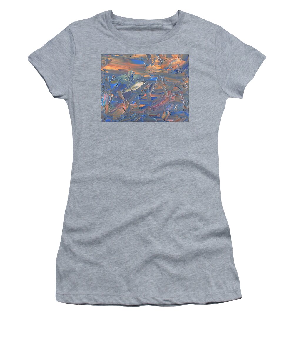 Abstract Women's T-Shirt featuring the painting Paint number 58C by James W Johnson