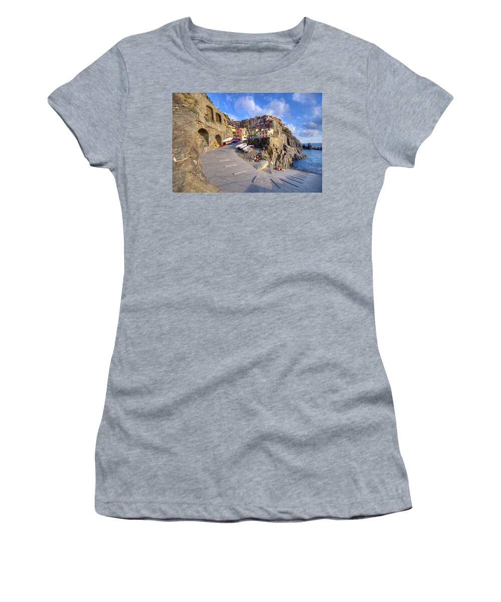 Europe Women's T-Shirt featuring the photograph Path to the Manarola Harbor by Matt Swinden