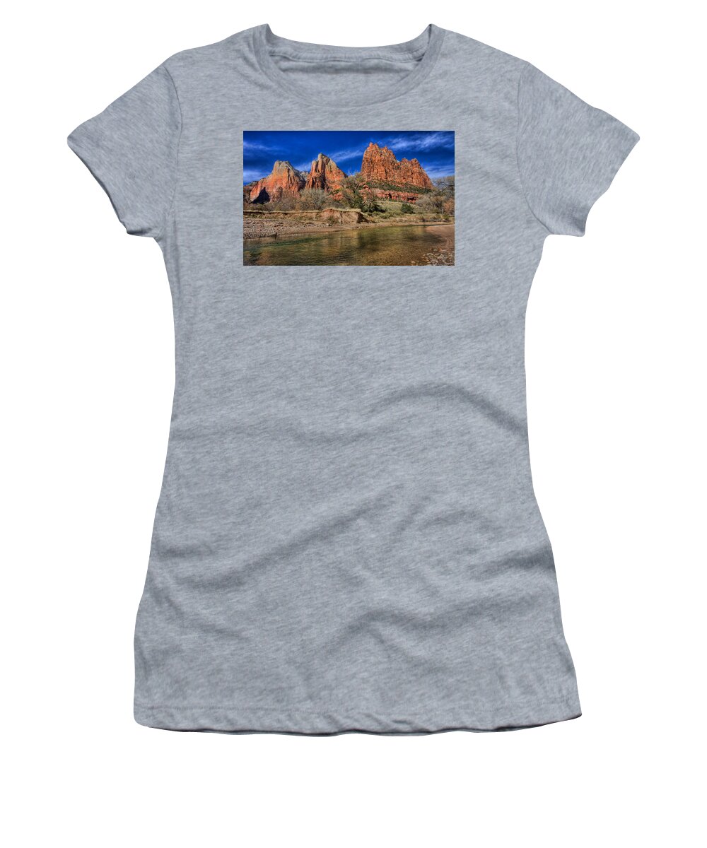 Zion Women's T-Shirt featuring the photograph Patriachs by Beth Sargent