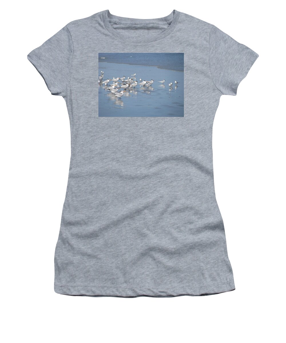 Landscape Women's T-Shirt featuring the photograph Pay Attention by Ellen Meakin