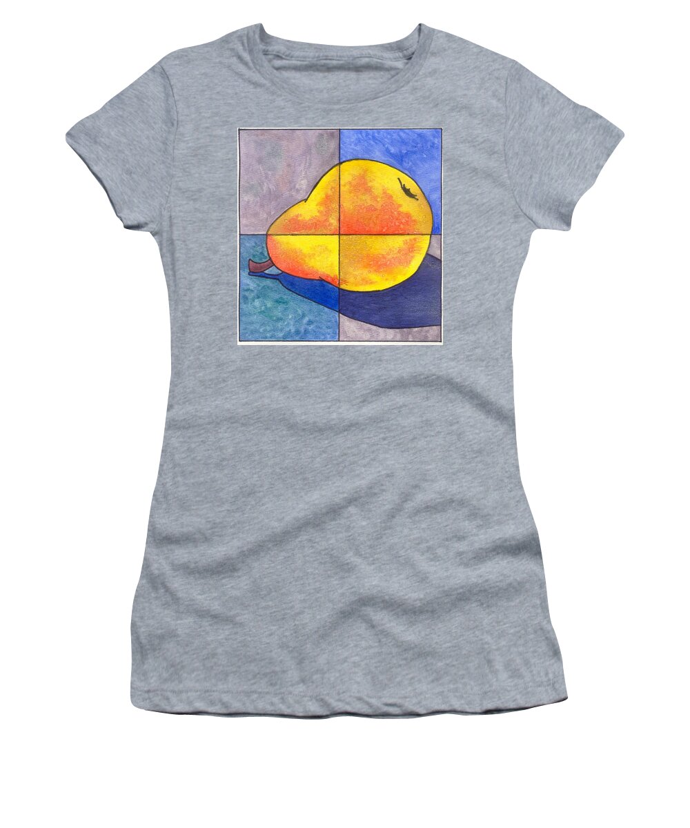 Pear Women's T-Shirt featuring the painting Pear I by Micah Guenther