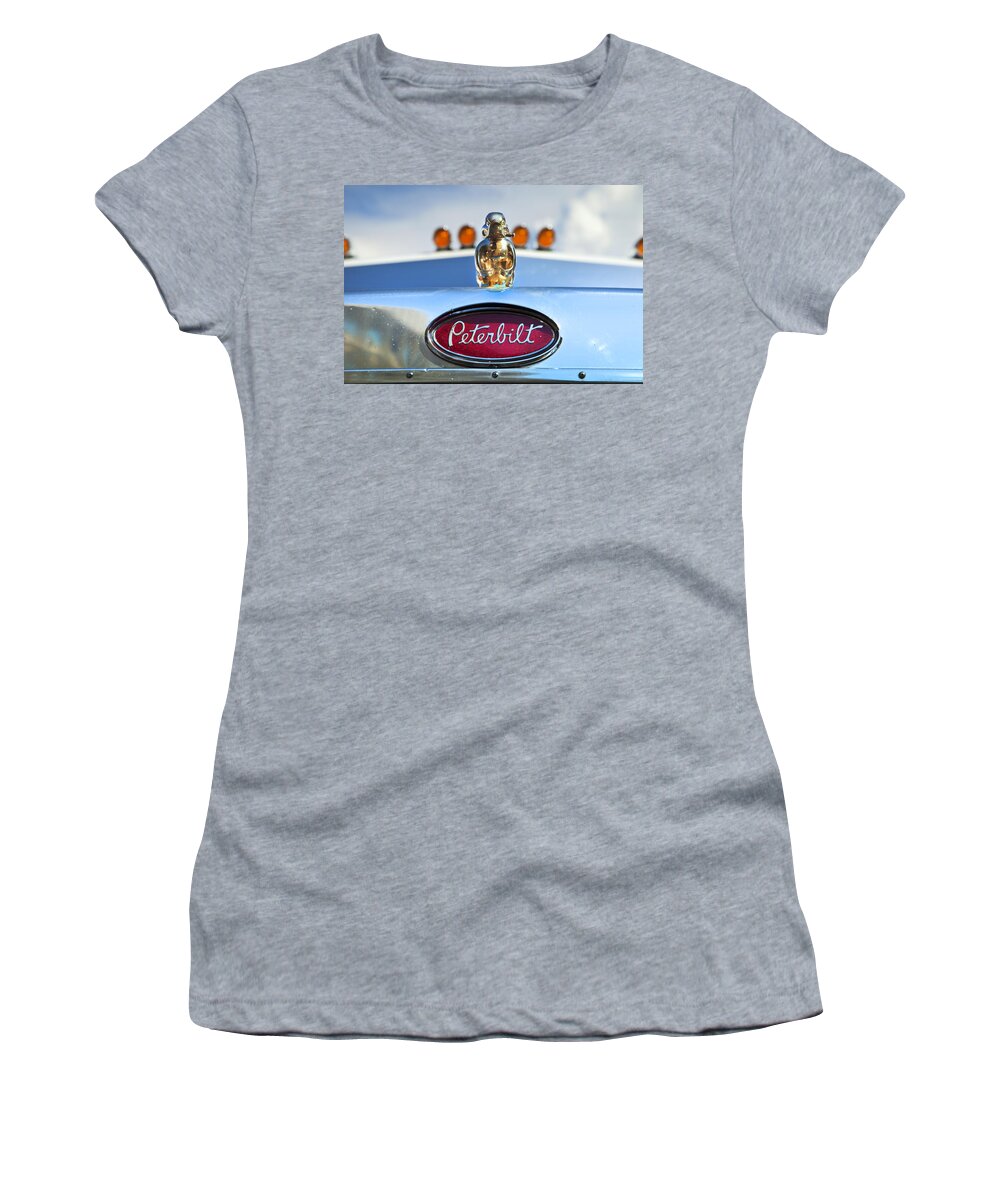 Trucks Women's T-Shirt featuring the photograph Peterbilt 2 by Theresa Tahara