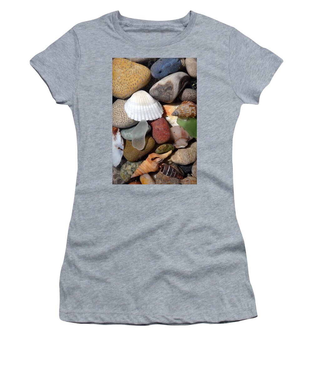 Stone Women's T-Shirt featuring the photograph Petoskey Stones lV by Michelle Calkins