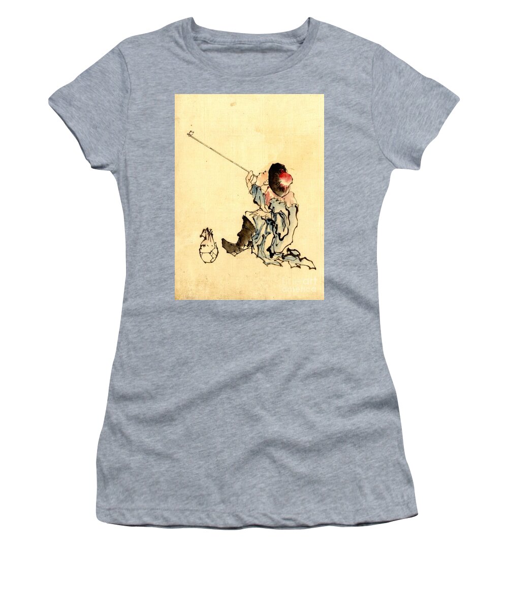 Pipe Smoker 1840 Women's T-Shirt featuring the photograph Pipe Smoker 1840 by Padre Art