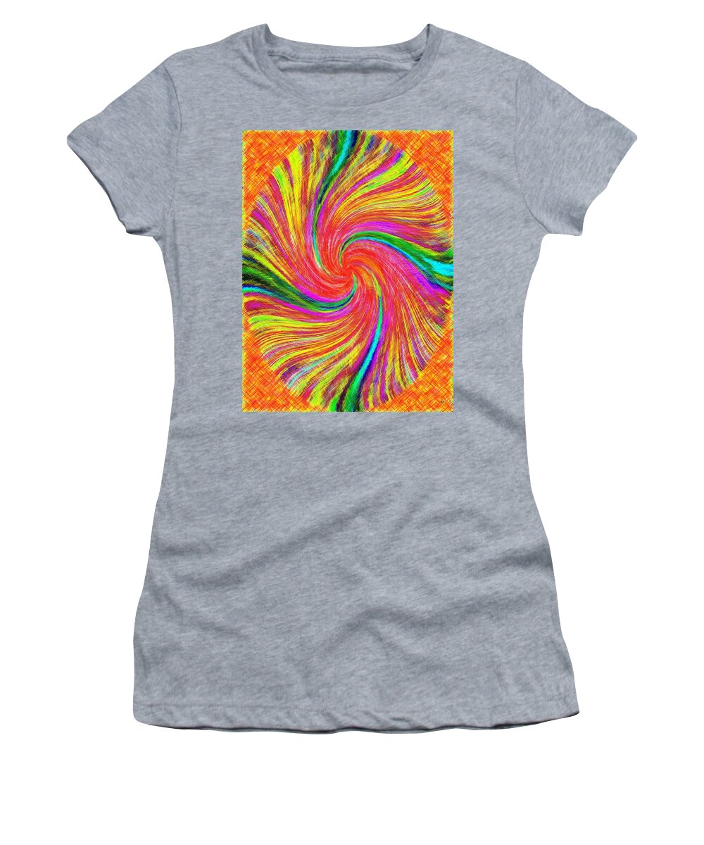 Abstract Women's T-Shirt featuring the digital art Pizzazz 43 by Will Borden