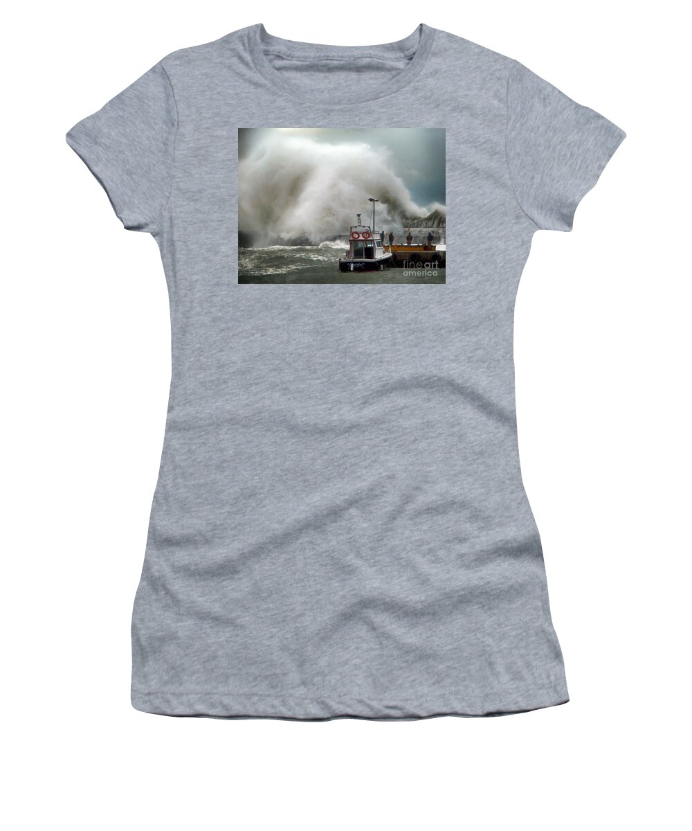 Fine Art America Women's T-Shirt featuring the photograph Playing with Fire by Andrew Hewett