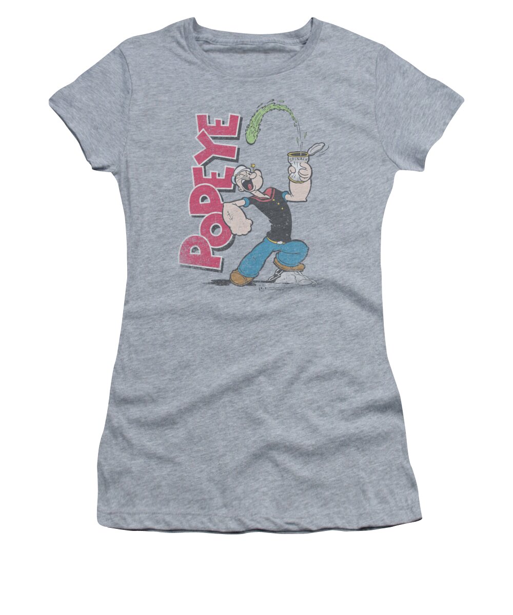 Popeye Women's T-Shirt featuring the digital art Popeye - Spinach Power by Brand A