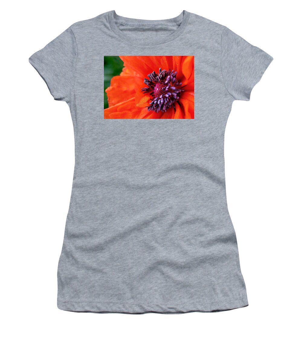 Poppies Women's T-Shirt featuring the photograph Poppy's Purple Passion by Bill Pevlor