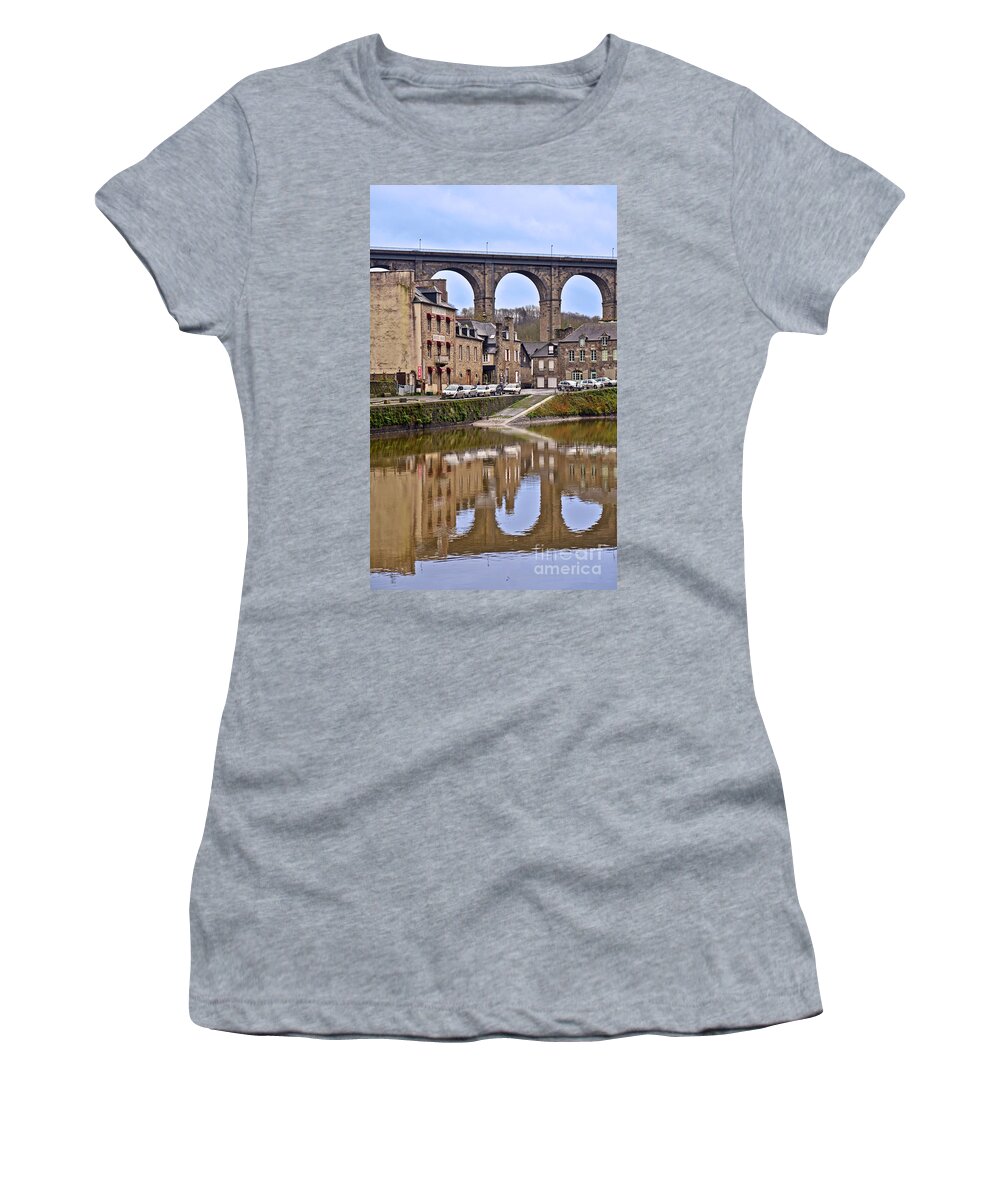Dinan Women's T-Shirt featuring the photograph Port de Dinan by PatriZio M Busnel