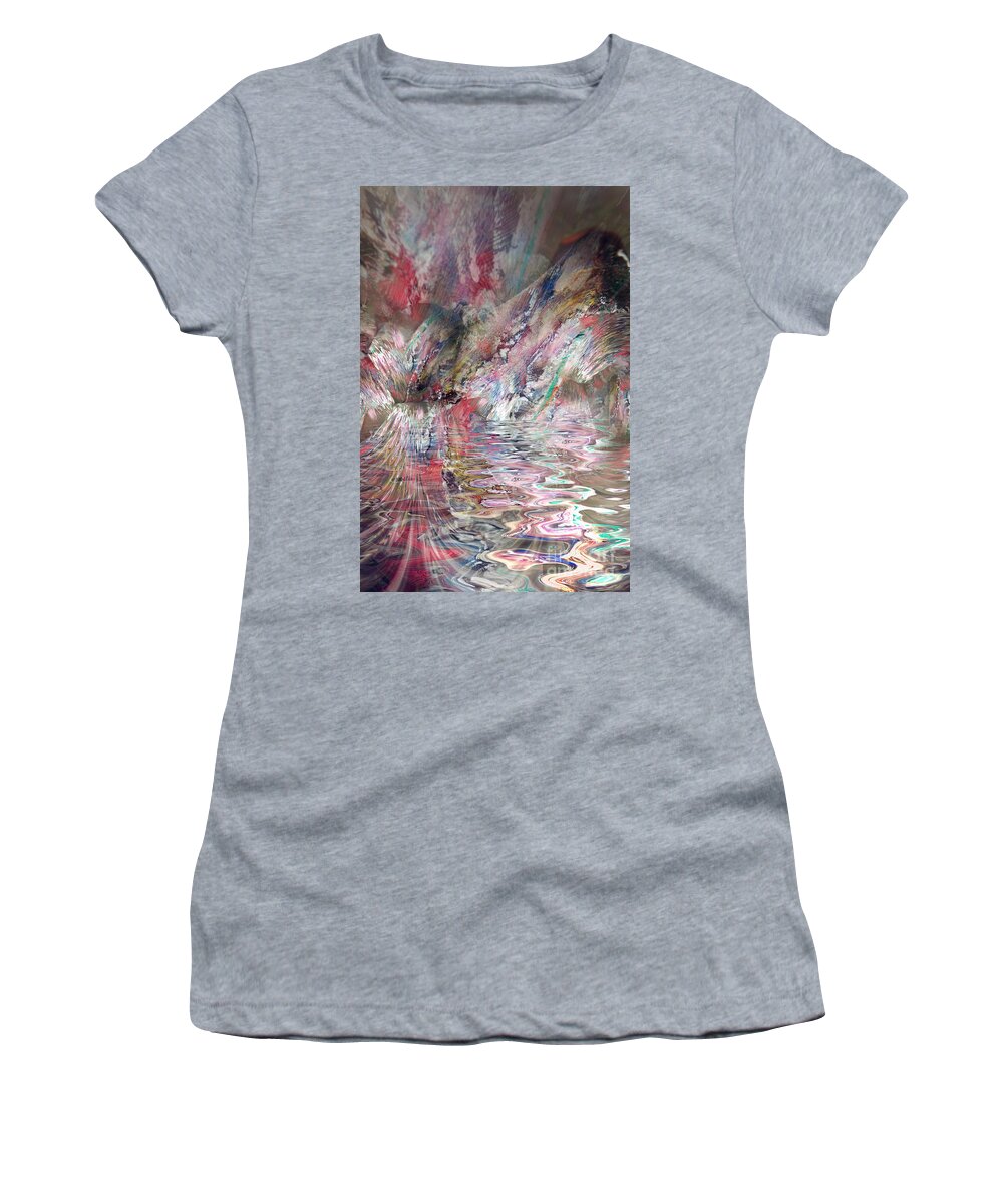 Hotel Art Women's T-Shirt featuring the digital art Prayers In The Cave by Margie Chapman
