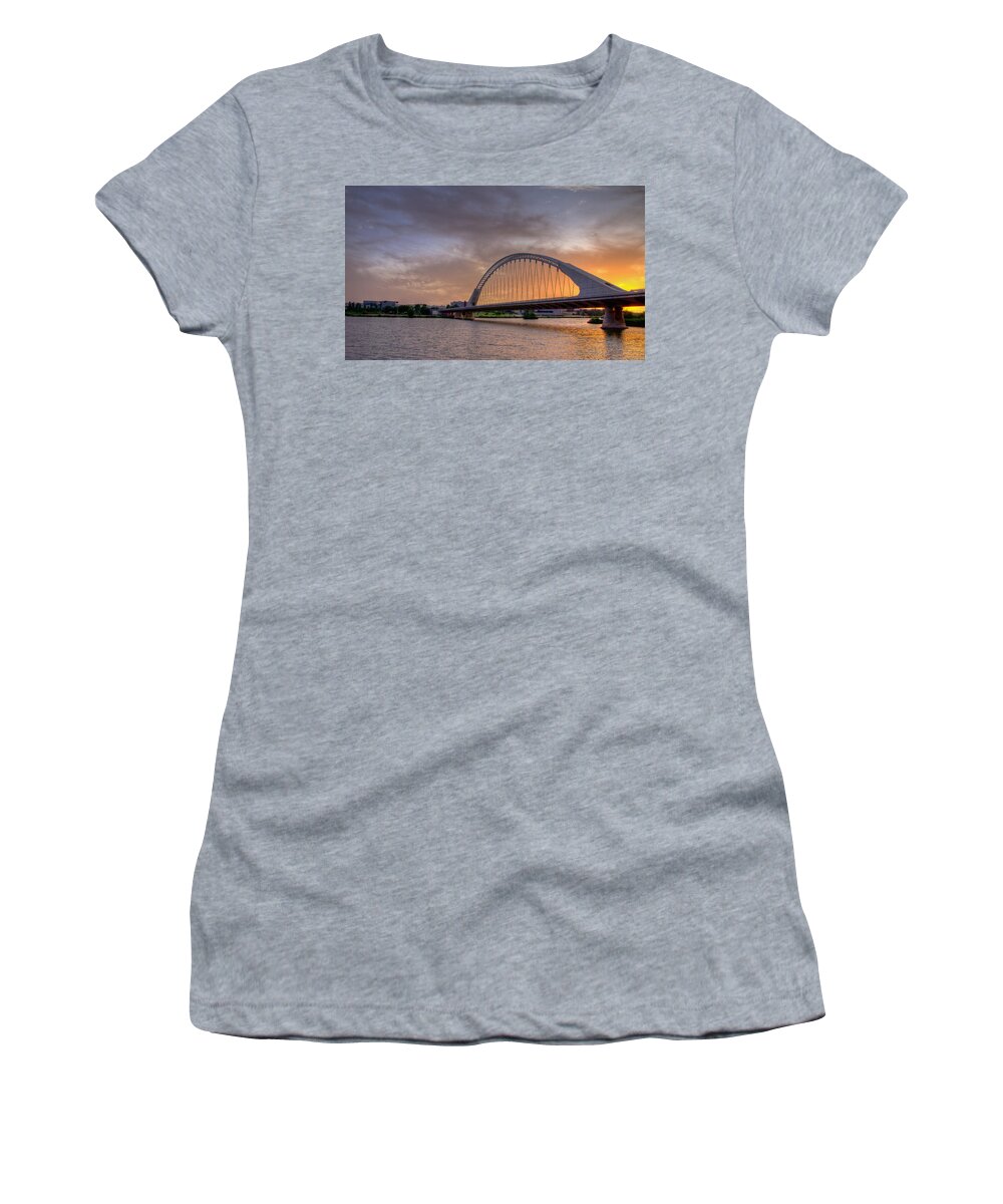 Merida Women's T-Shirt featuring the photograph Puente de Lusitania II by Pablo Lopez