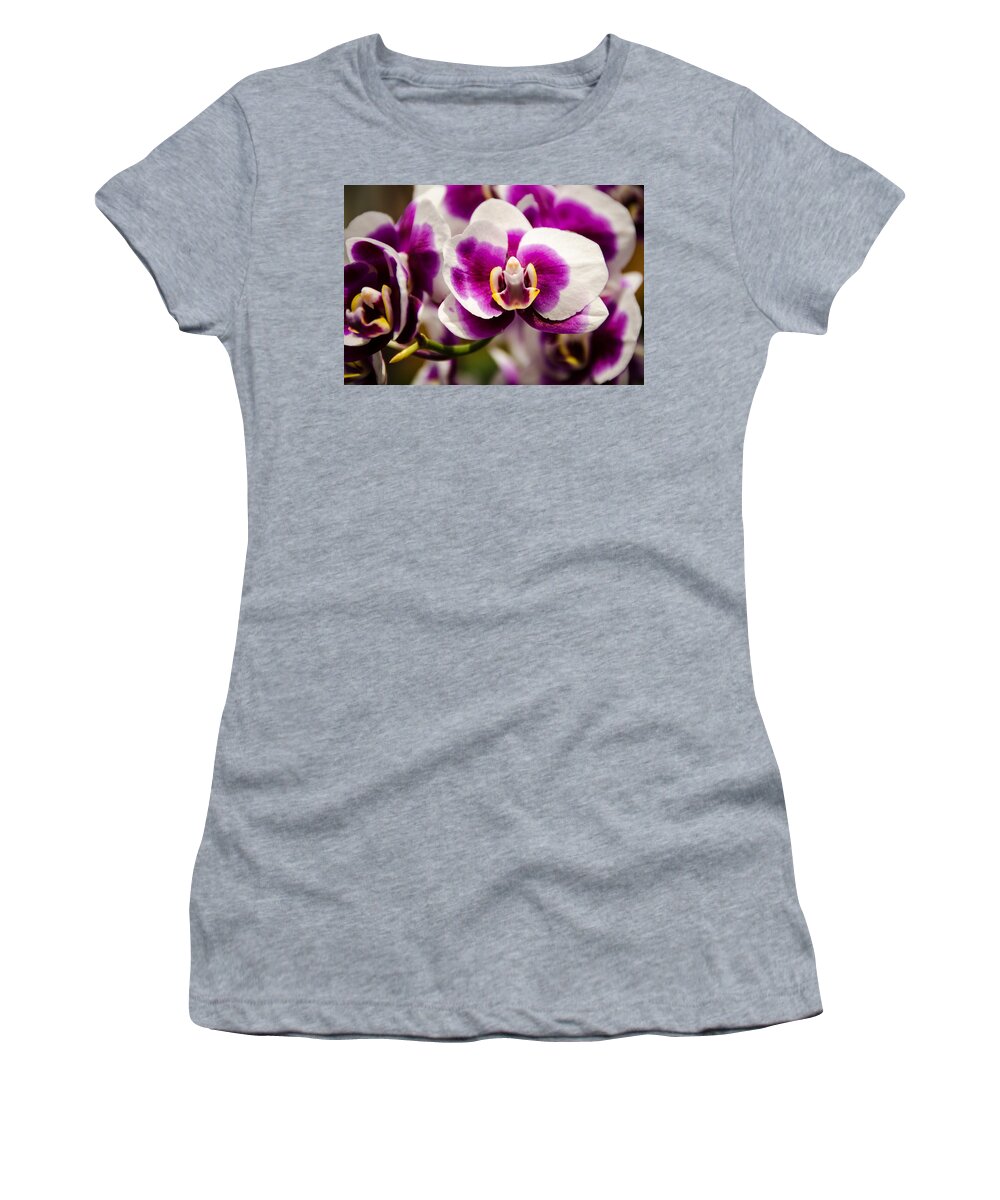 Orchid Women's T-Shirt featuring the photograph Purple Beauty by Penny Lisowski