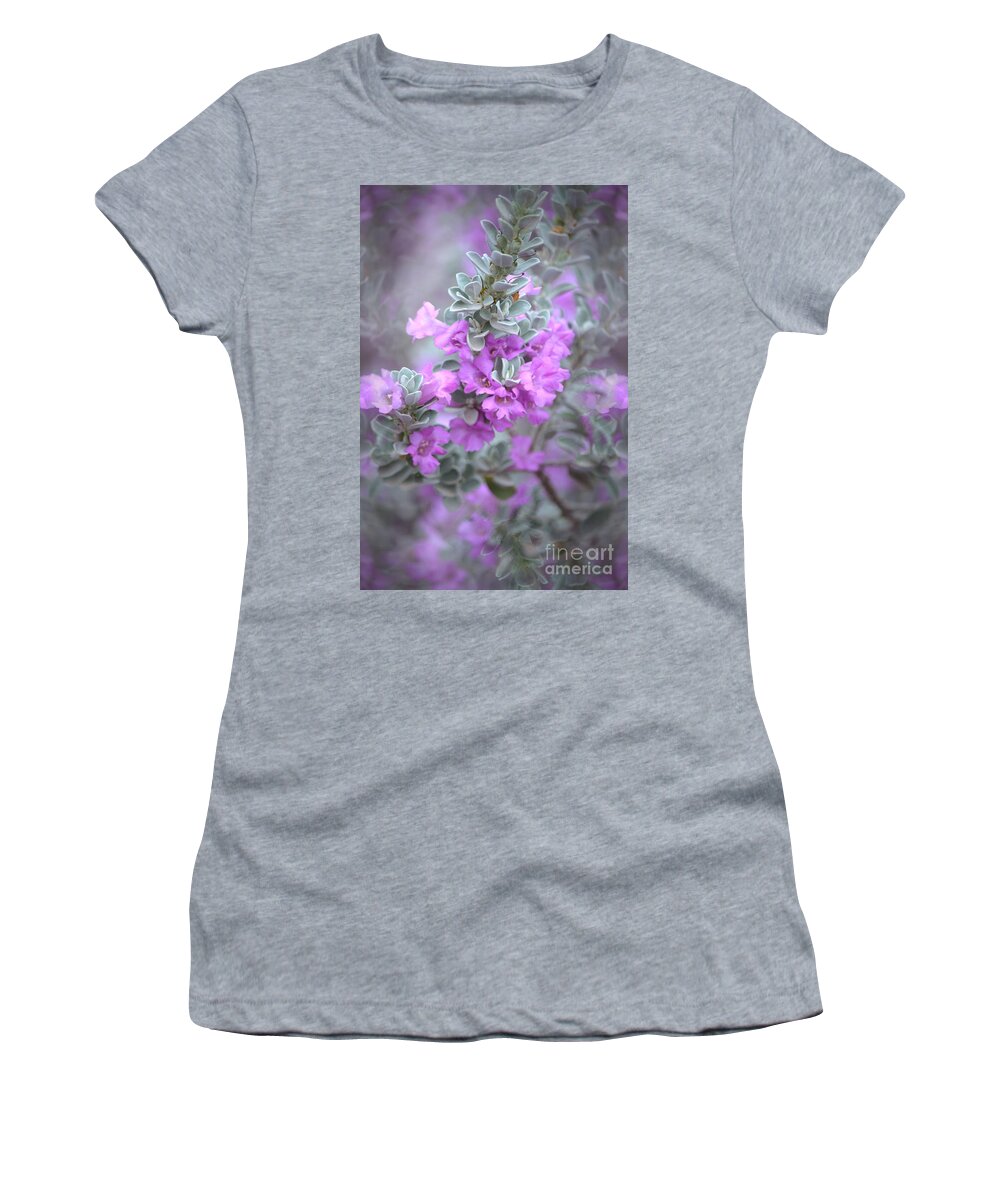 Desert Sage Women's T-Shirt featuring the photograph Purple Sage by Deb Halloran