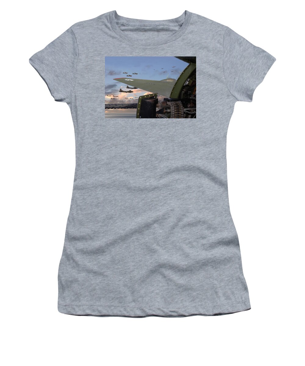 Aircraft Women's T-Shirt featuring the photograph Quiet before the Storm by Pat Speirs