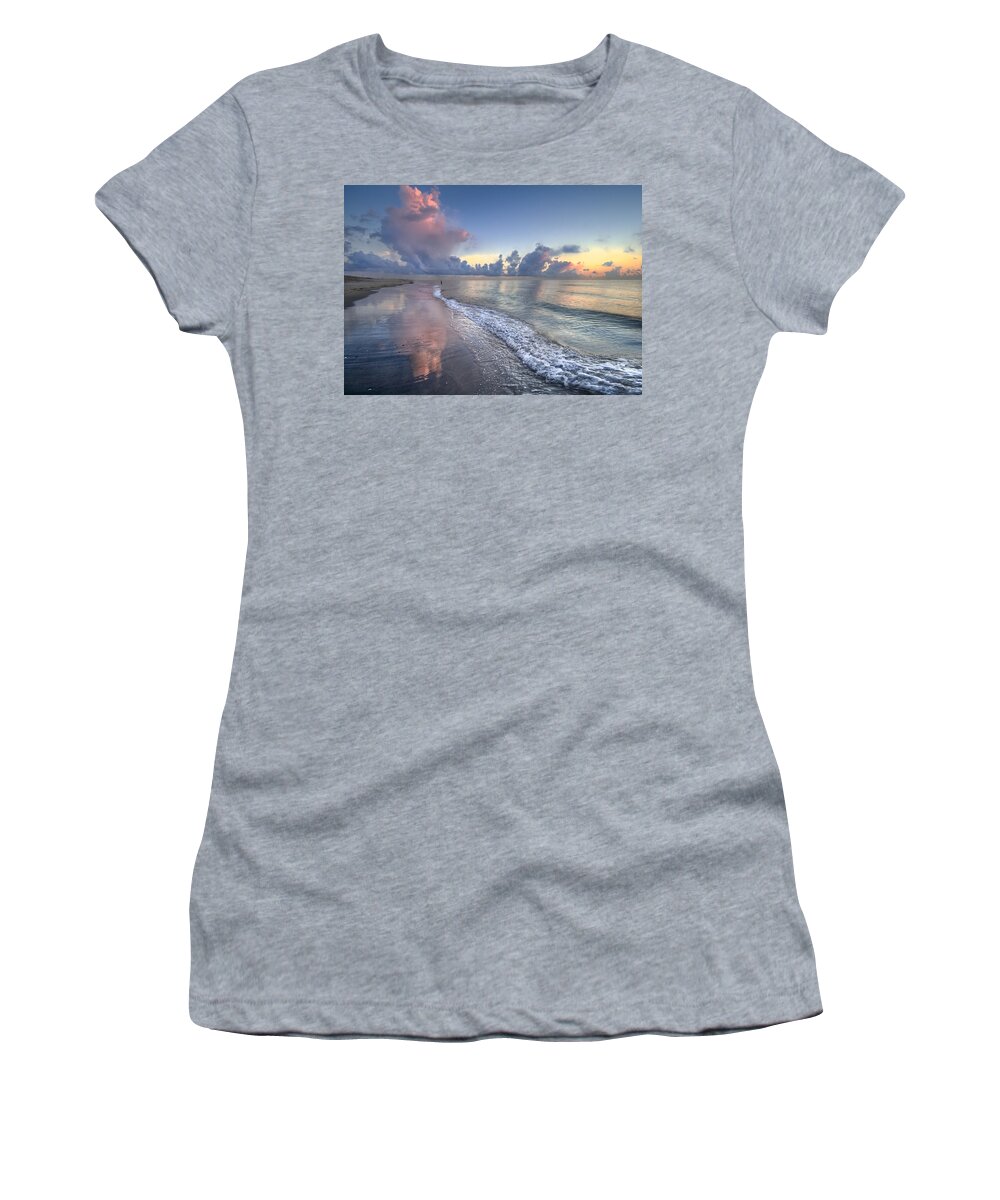 Blowing Women's T-Shirt featuring the photograph Quiet Morning by Debra and Dave Vanderlaan