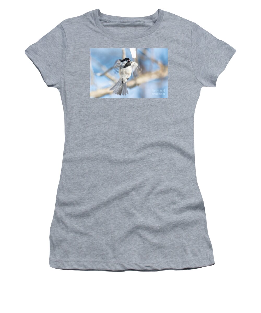Blue Sky Women's T-Shirt featuring the photograph Ready for a lick by Cheryl Baxter