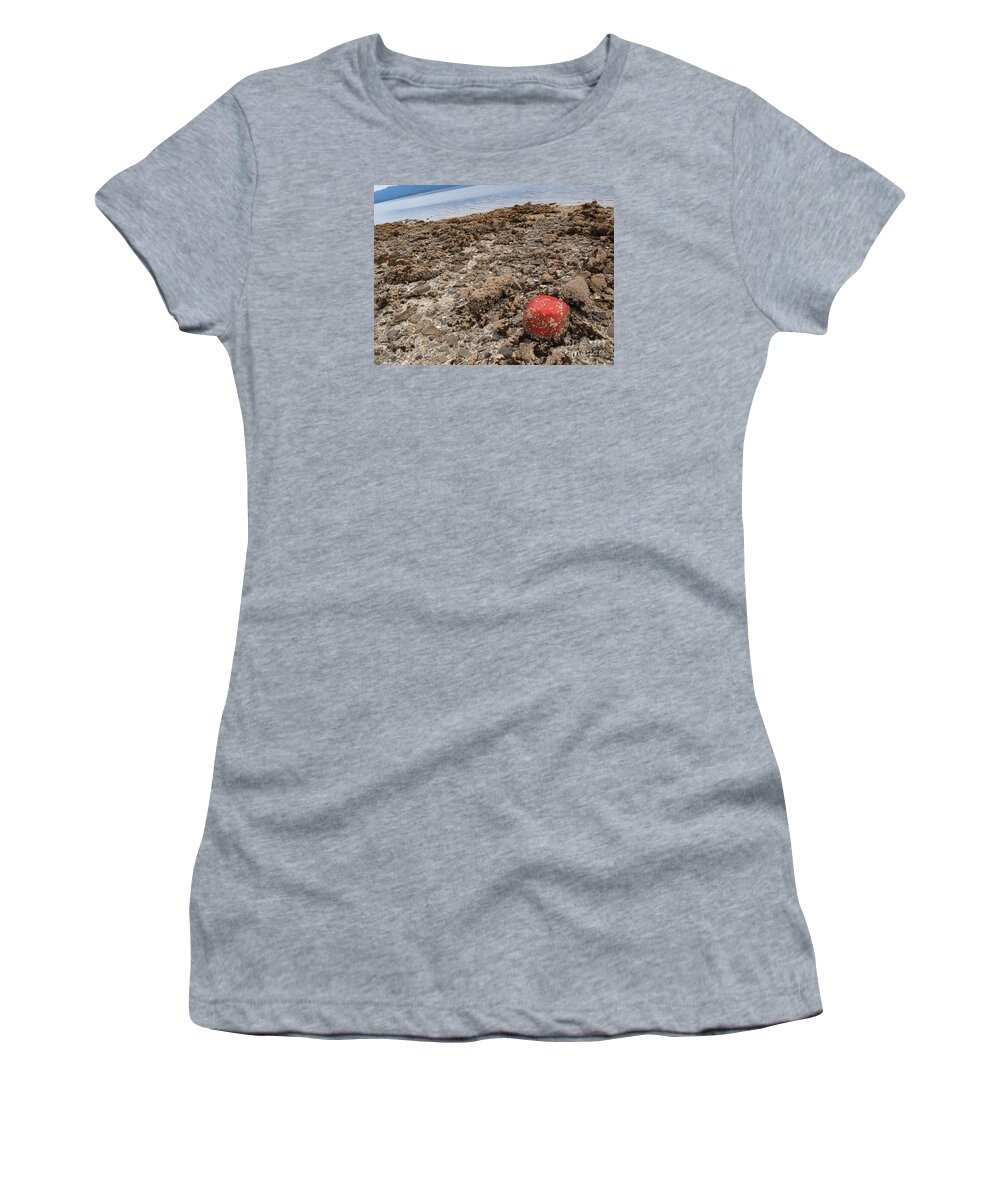 Red Women's T-Shirt featuring the photograph Red Out of Place by Vivian Martin