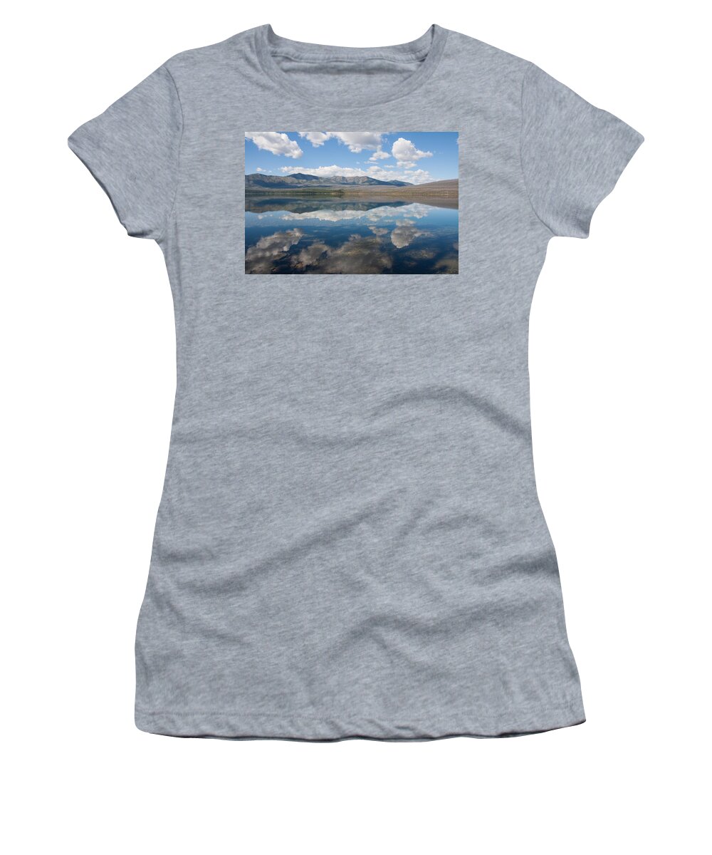 National Women's T-Shirt featuring the photograph Reflections at Glacier National Park by John M Bailey