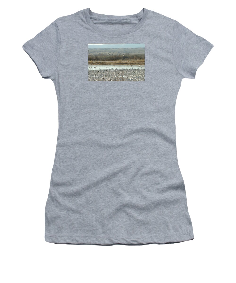  Women's T-Shirt featuring the photograph Refuge View by James Gay