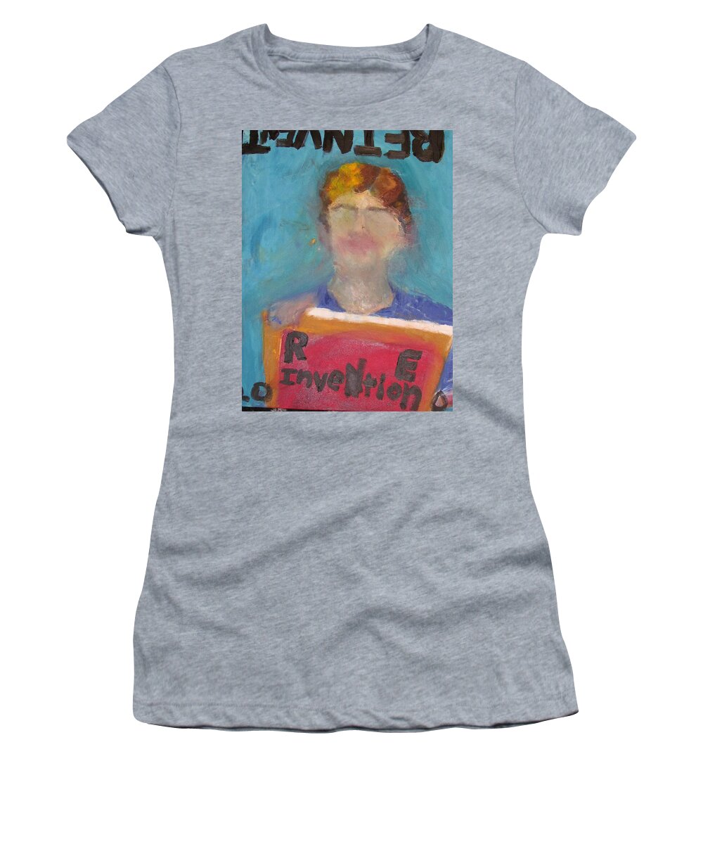 Reinvent Women's T-Shirt featuring the painting Reinvention by Shea Holliman