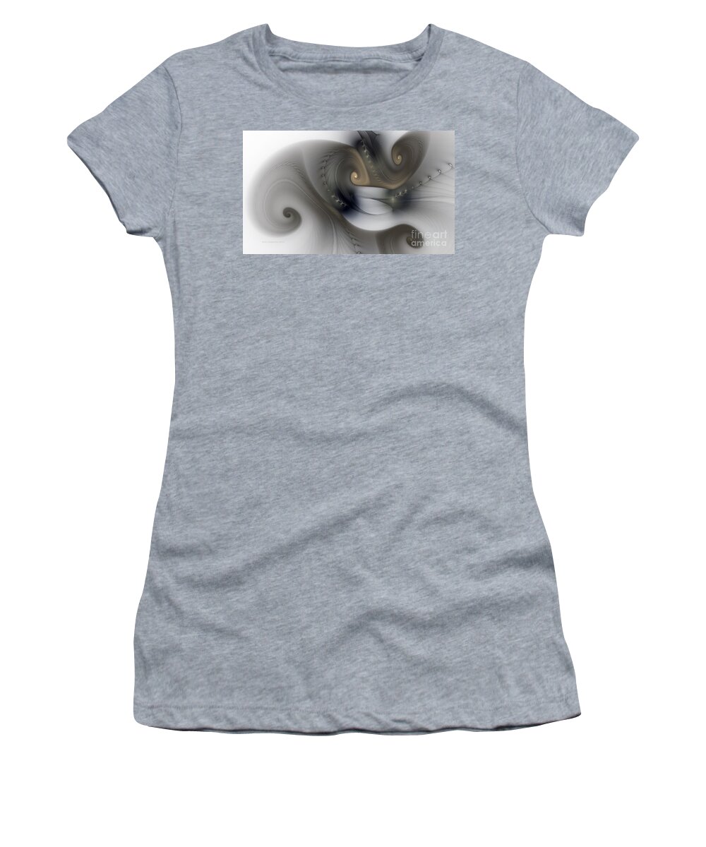 Abstract Women's T-Shirt featuring the digital art Rhythm And Swing by Karin Kuhlmann