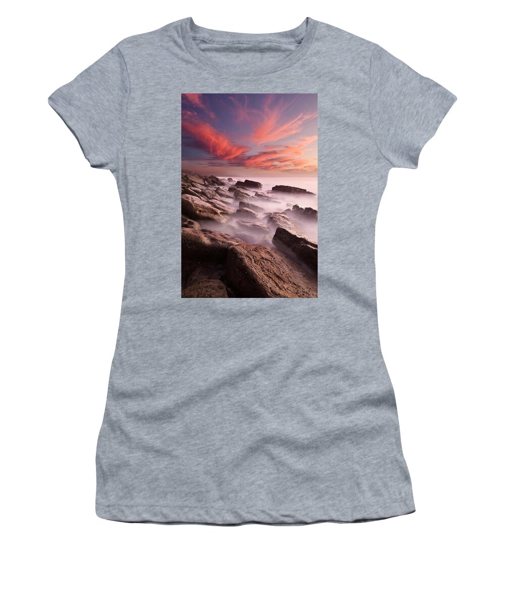 Rocks Women's T-Shirt featuring the photograph Rock caos by Jorge Maia