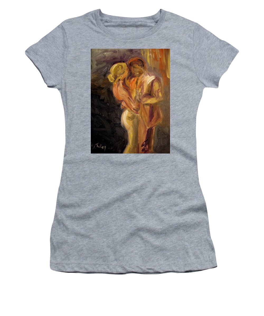 Dance Women's T-Shirt featuring the painting Romance by Donna Tuten